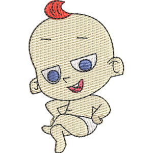 Baby Bot Johnny Test Free Coloring Page for Kids