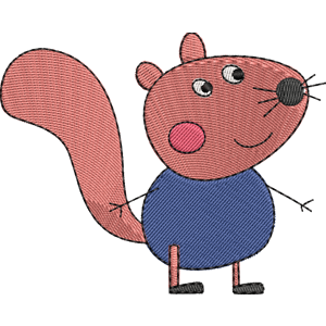 Simon Squirrel Peppa Pig Free Coloring Page for Kids