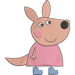 Kaylee Kangaroo Peppa Pig Free Coloring Page for Kids