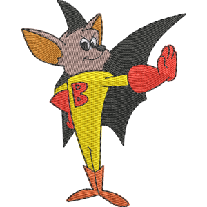 Batfink Stopping Batfink Free Machine Embroidery Design