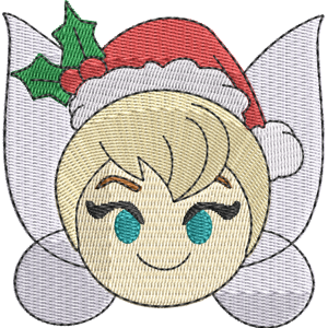 Holiday Tinker Bell Disney Emoji Blitz Free Machine Embroidery Design