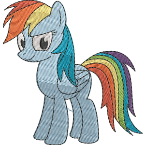 Rainbow Dash My Little Pony Friendship Is Magic Free Coloring Page for Kids