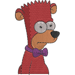 Bart-Bart Simpsons Free Machine Embroidery Design