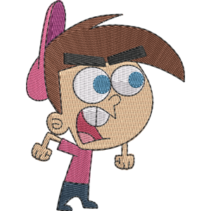 Mad Timmy Turner Fairly Odd Parents Free Machine Embroidery Design