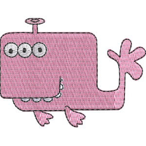 Wiggle Whale Wow! Wow! Wubbzy! Free Machine Embroidery Design