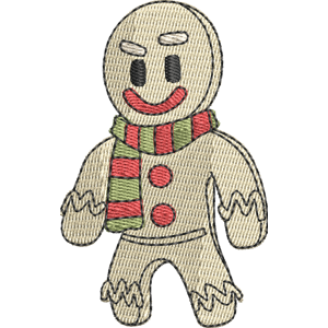 Gingerbread Guy Stumble Guys Free Machine Embroidery Design