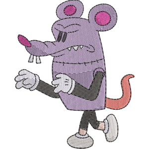 Rusty Rat Looped Free Coloring Page for Kids