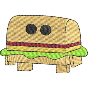 Burger Person Unikitty! Free Coloring Page for Kids