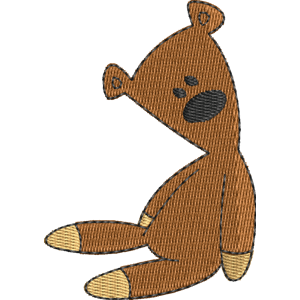 Teddy Mr. Bean Free Machine Embroidery Design