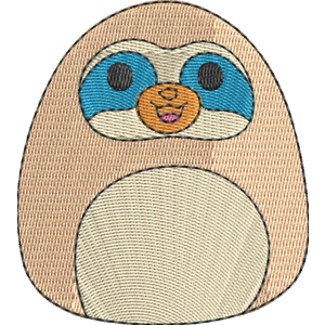 Buzz the Sloth Squishmallows Free Machine Embroidery Design