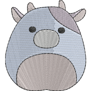 Clayton the Cow Squishmallows Free Machine Embroidery Design