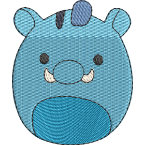 Berjon the Warthog Squishmallows Free Machine Embroidery Design