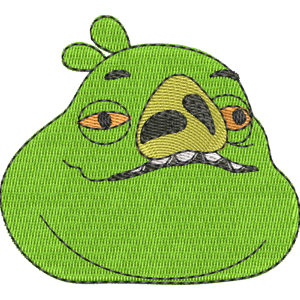 Jabba the Hogg Angry Birds Pigs Free Machine Embroidery Design