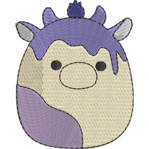 Benito the Blueberry Cow Squishmallows Free Machine Embroidery Design