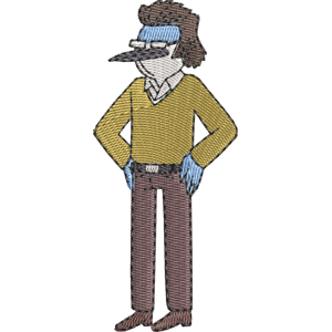 William Regular Show Free Machine Embroidery Design