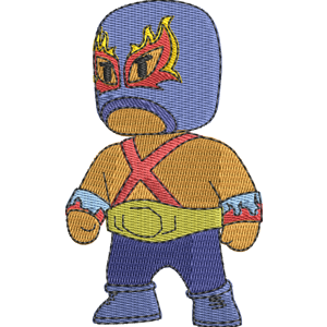 Luchador Stumble Guys Free Machine Embroidery Design