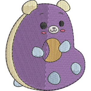 Tuck the Bear Pikmi Pops Free Machine Embroidery Design