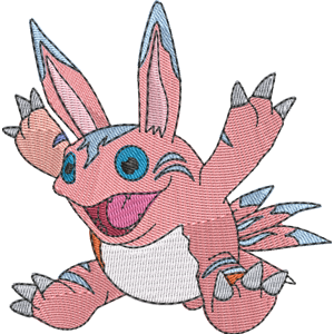 Elecmon Digimon Free Coloring Page for Kids