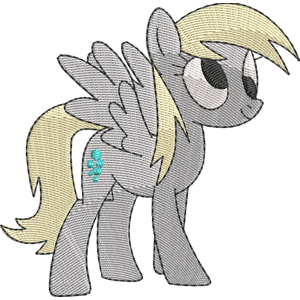 Derpy Hooves My Little Pony Friendship Is Magic Free Coloring Page for Kids