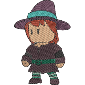 Stumble Witch Stumble Guys Free Machine Embroidery Design