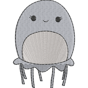 Anni the Jellyfish Squishmallows Free Machine Embroidery Design