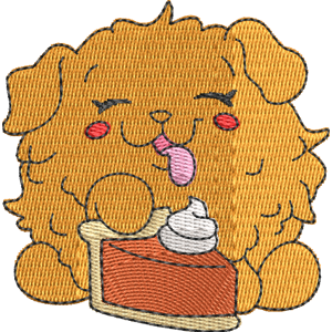 Junior the Chow Chow Pikmi Pops Free Machine Embroidery Design