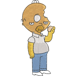 Donut Homer Simpsons Free Machine Embroidery Design