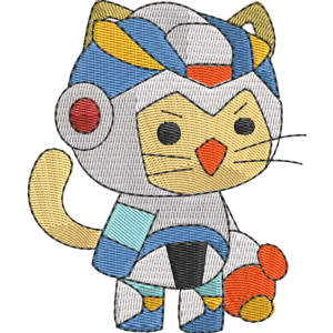 Tankman StrikeForce Kitty Free Machine Embroidery Design