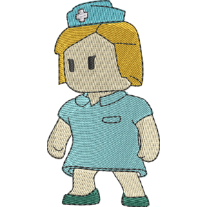 Nurse Carita Stumble Guys Free Machine Embroidery Design