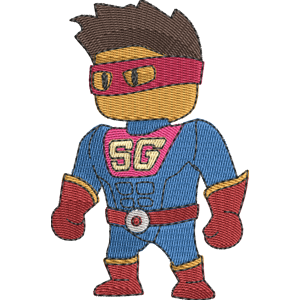 Super Guy Stumble Guys Free Machine Embroidery Design