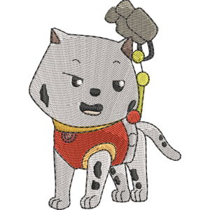 Cat Marshall PAW Patrol Free Coloring Page for Kids