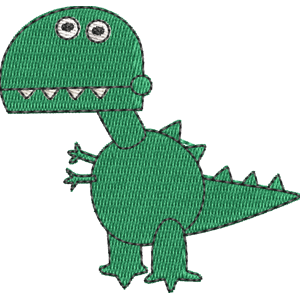 Dino Roar Peppa Pig Free Machine Embroidery Design