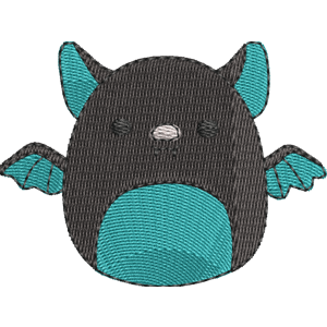 Aldous the Bat Squishmallows Free Machine Embroidery Design