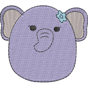 Anjali the Elephant Squishmallows Free Machine Embroidery Design