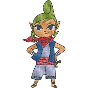Tetra The Legend of Zelda The Wind Waker Free Coloring Page for Kids