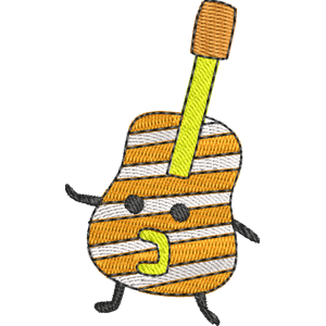 Guitaritchi Tamagotchi Free Coloring Page for Kids