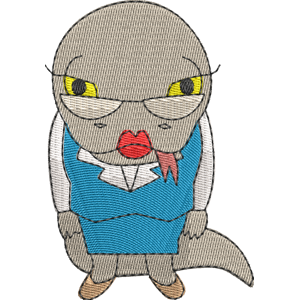 Tsubone Aggretsuko Free Machine Embroidery Design