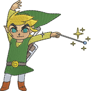 Link The Legend of Zelda The Wind Waker Free Coloring Page for Kids