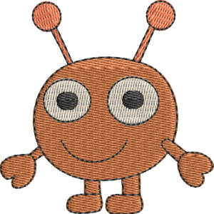 The Great Alien Leader Ben & Holly's Little Kingdom Free Machine Embroidery Design