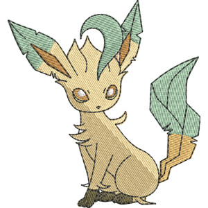 Leafeon Pokemon Free Coloring Page for Kids