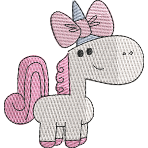 Princess the Pinky Dot Uni-Horn Wow! Wow! Wubbzy! Free Machine Embroidery Design