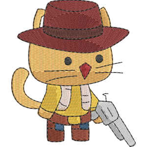 Sheriff StrikeForce Kitty Free Machine Embroidery Design