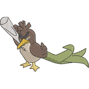 Galarian Farfetch'd Pokemon Free Coloring Page for Kids