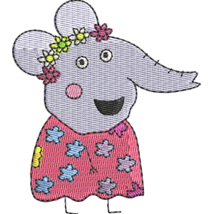 Granny Elephant Peppa Pig Free Machine Embroidery Design