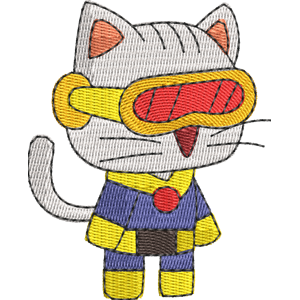 Monocular StrikeForce Kitty Free Coloring Page for Kids