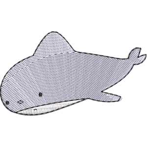 Dr. P. Shark Summer Camp Island Free Machine Embroidery Design