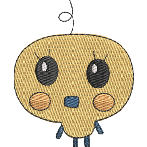 Young Memetchi Tamagotchi Free Machine Embroidery Design