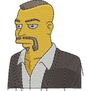 Chuck Liddell Simpsons Free Machine Embroidery Design