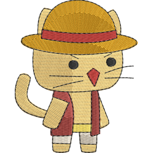 Hat StrikeForce Kitty Free Coloring Page for Kids