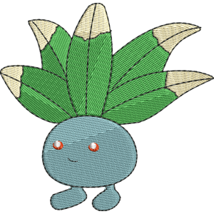 Oddish 1 Pokemon Free Coloring Page for Kids